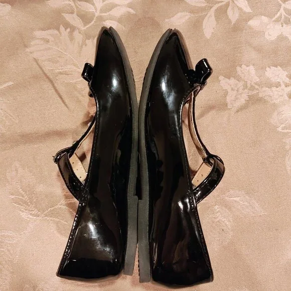 The Children's Place Black Jeweled Ballet Flats Girl Size 9 - Picture 2 of 8